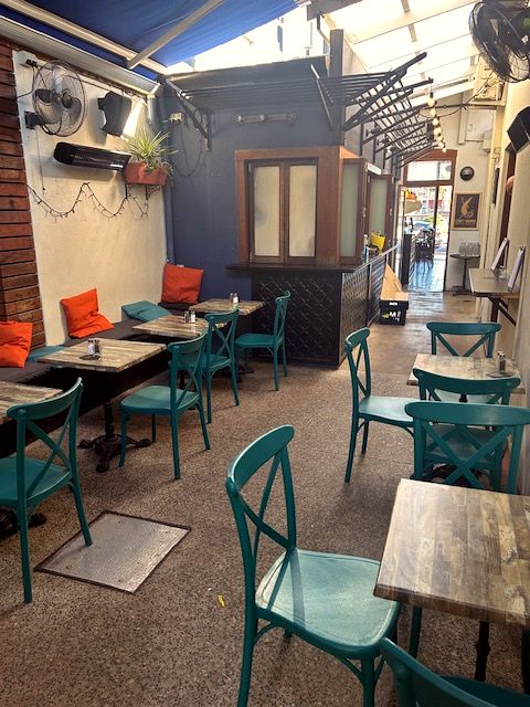 The courtyard beer garden